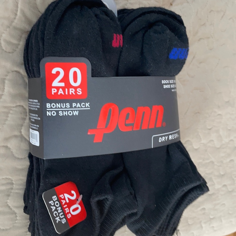 Brand New Mens No-Show Socks